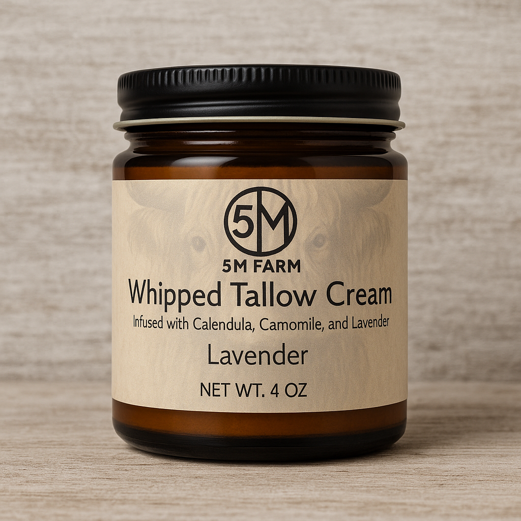 Whipped Lavender Tallow Cream Herb Infused