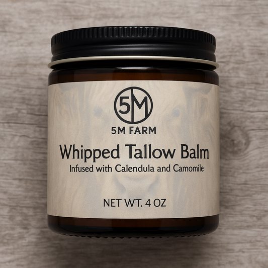 Whipped Herb infused Tallow Balm Unscented